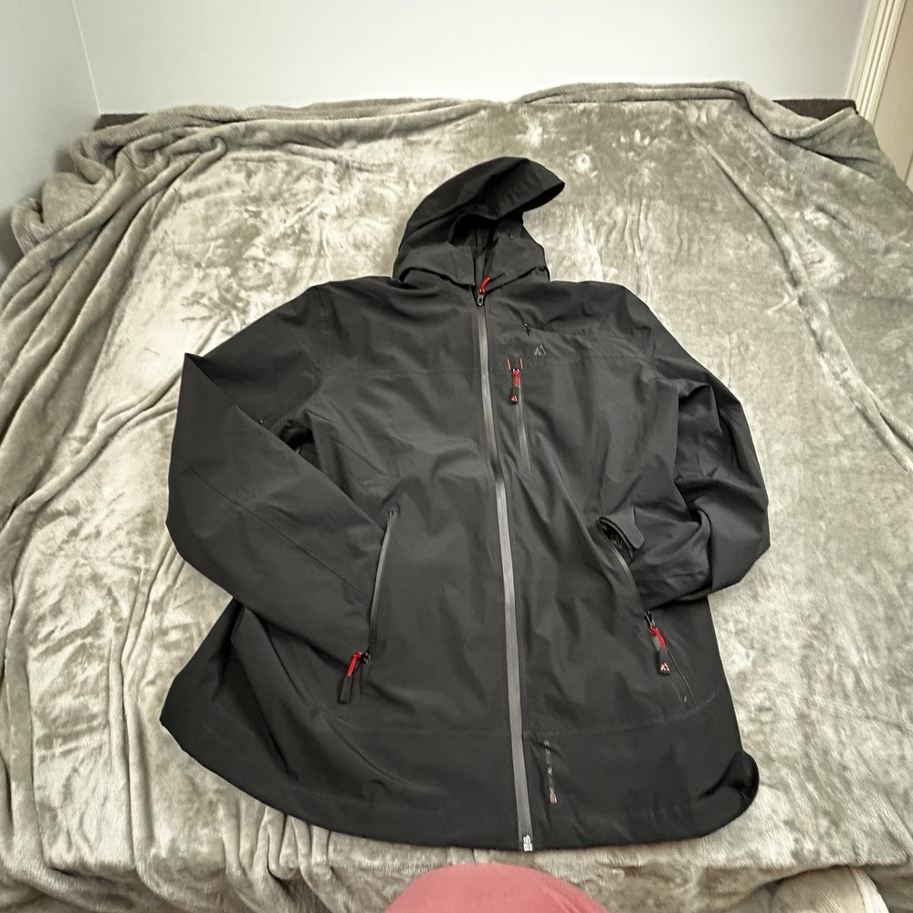 Apricoat Black Adventure Jacket Soft Shell Hooded Waterproof V2 Mens XL